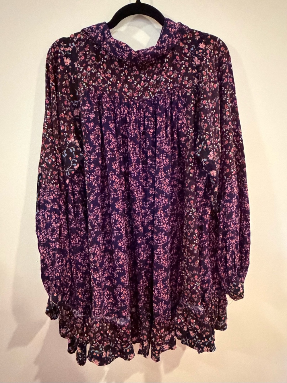 NWT Free People Floral Long Sleeve Tunic - Picture 5 of 7
